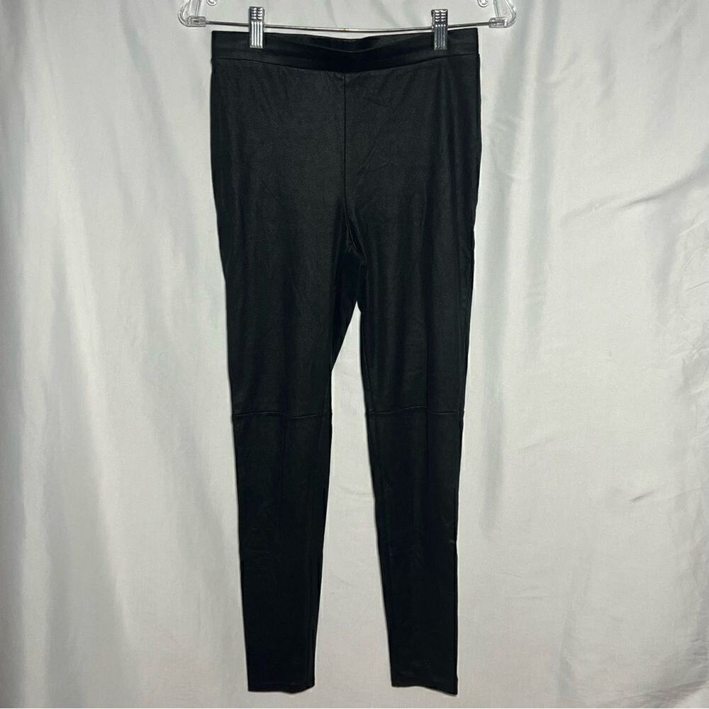 Trouve Faux Leather Leggings Pebbled Black‎ Vegan Skinny Pants Womens XS